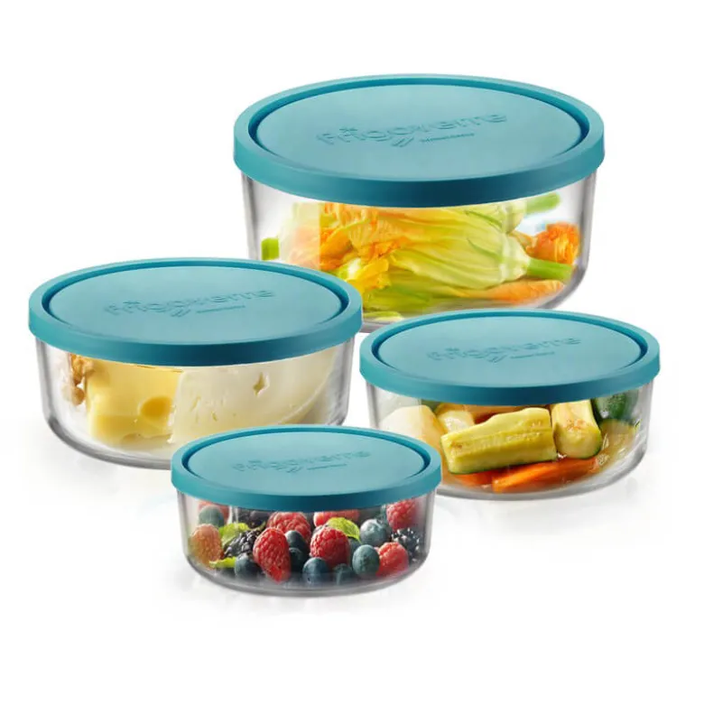 Bormioli Rocco Frigoverre Classic Contenitore Per Alimenti - Set 4 Pz