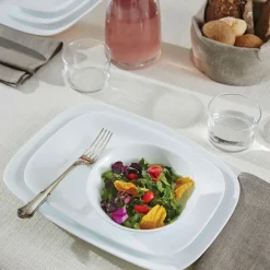 Bormioli Rocco Parma Servizio Piatti In Vetro Opale - Set 18 Pz