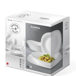 Bormioli Rocco Parma Servizio Piatti In Vetro Opale - Set 19 Pz