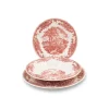 Churchill James Sadler & Sons Brookpink Servizio Piatti In Terracotta - Set 18 Pz
