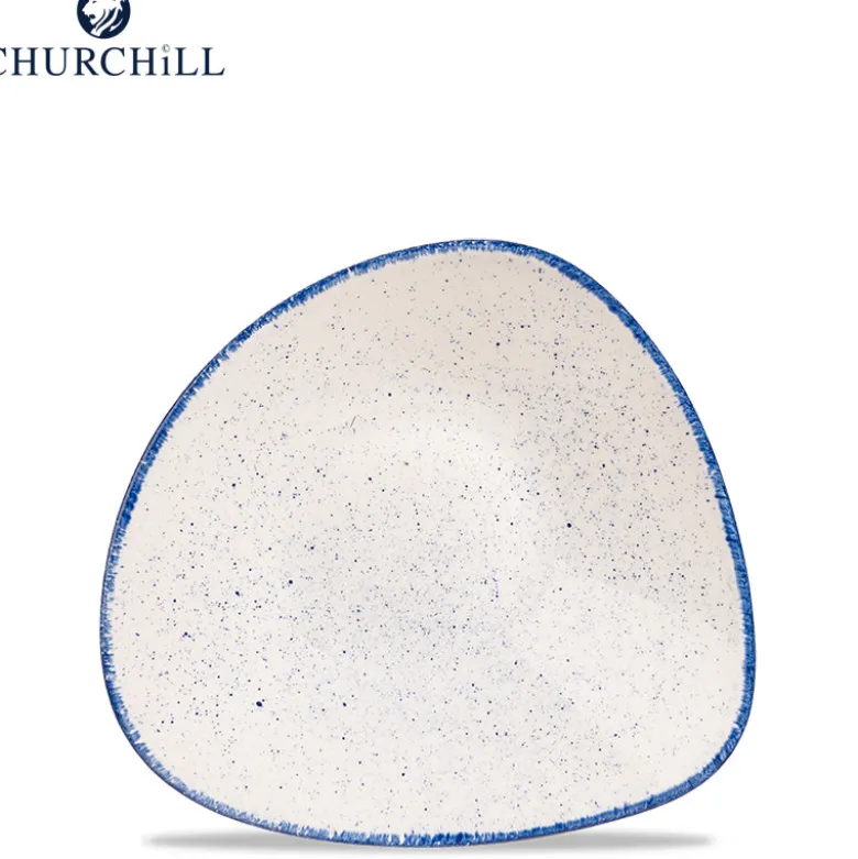 Churchill Stonecast Servizio Piatti Triangolare In Porcellana Vetrificata - Set 12 Pz
