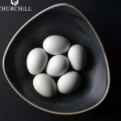Churchill Stonecast Servizio Piatti Triangolare In Porcellana Vetrificata - Set 12 Pz