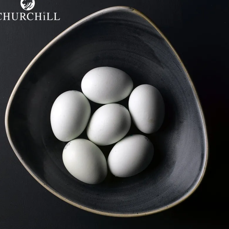 Churchill Stonecast Servizio Piatti Triangolare In Porcellana Vetrificata - Set 12 Pz