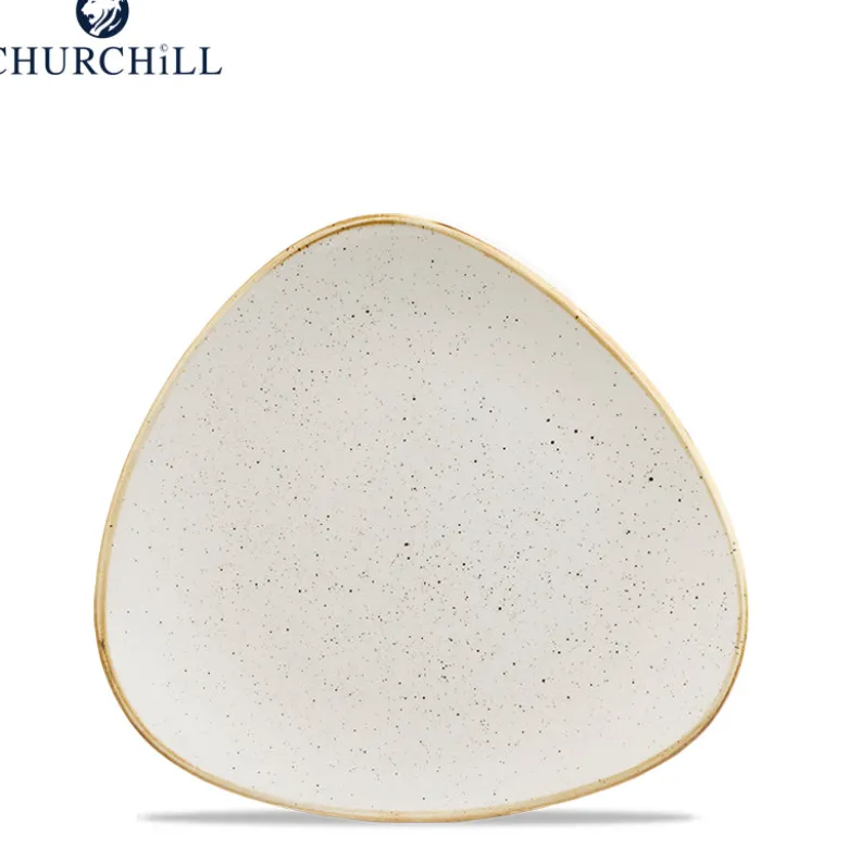 Churchill Stonecast Servizio Piatti Triangolare In Porcellana Vetrificata - Set 12 Pz