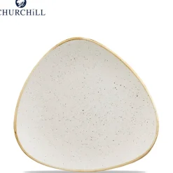Churchill Stonecast Servizio Piatti Triangolare In Porcellana Vetrificata - Set 12 Pz