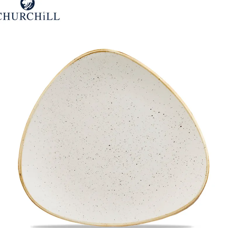 Churchill Stonecast Servizio Piatti Triangolare In Porcellana Vetrificata - Set 12 Pz