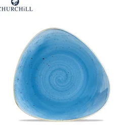 Churchill Stonecast Servizio Piatti Triangolare In Porcellana Vetrificata - Set 12 Pz