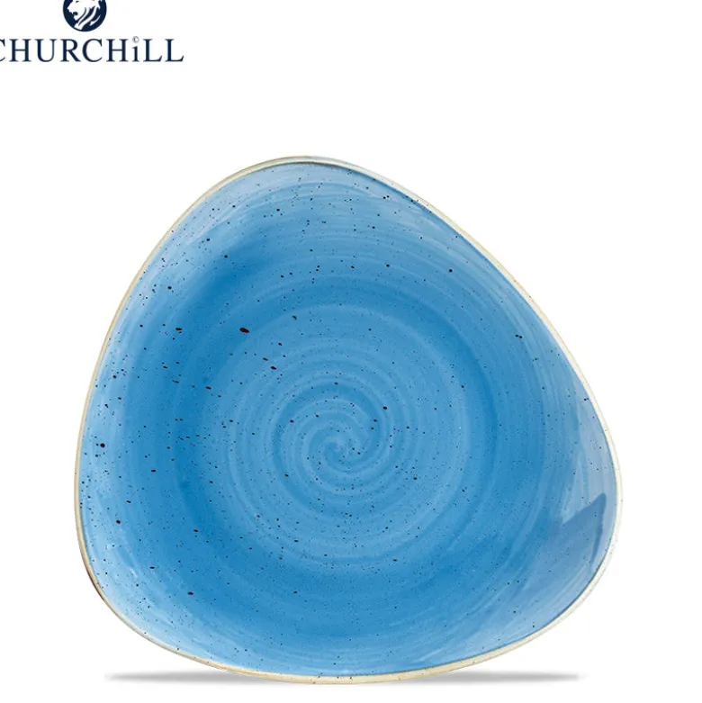Churchill Stonecast Servizio Piatti Triangolare In Porcellana Vetrificata - Set 12 Pz
