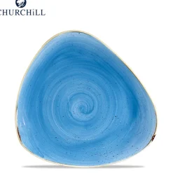 Churchill Stonecast Servizio Piatti Triangolare In Porcellana Vetrificata - Set 12 Pz