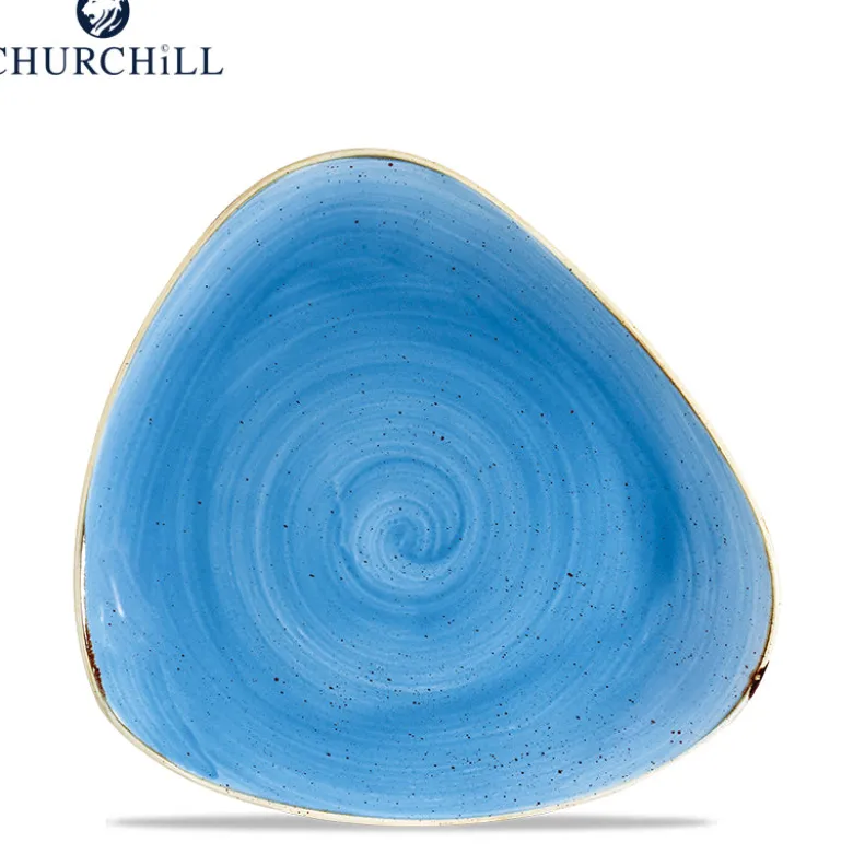 Churchill Stonecast Servizio Piatti Triangolare In Porcellana Vetrificata - Set 12 Pz
