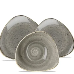 Churchill Stonecast Servizio Piatti Triangolare In Porcellana Vetrificata - Set 12 Pz