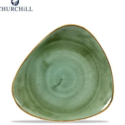 Churchill Stonecast Servizio Piatti Triangolare In Porcellana Vetrificata - Set 12 Pz