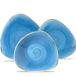 Churchill Stonecast Servizio Piatti Triangolare In Porcellana Vetrificata - Set 12 Pz