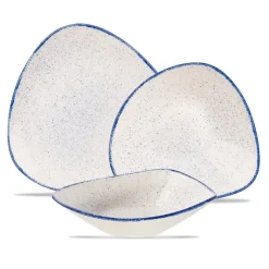 Churchill Stonecast Servizio Piatti Triangolare In Porcellana Vetrificata - Set 12 Pz