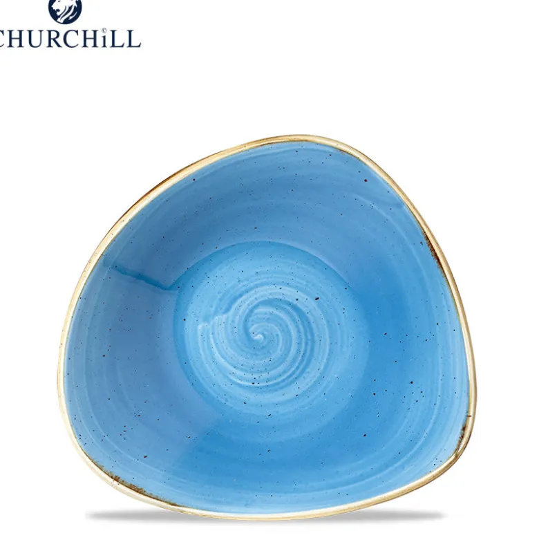 Churchill Stonecast Servizio Piatti Triangolare In Porcellana Vetrificata - Set 12 Pz