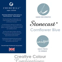 Churchill Stonecast Servizio Piatti Triangolare In Porcellana Vetrificata - Set 12 Pz
