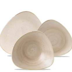 Churchill Stonecast Servizio Piatti Triangolare In Porcellana Vetrificata - Set 12 Pz