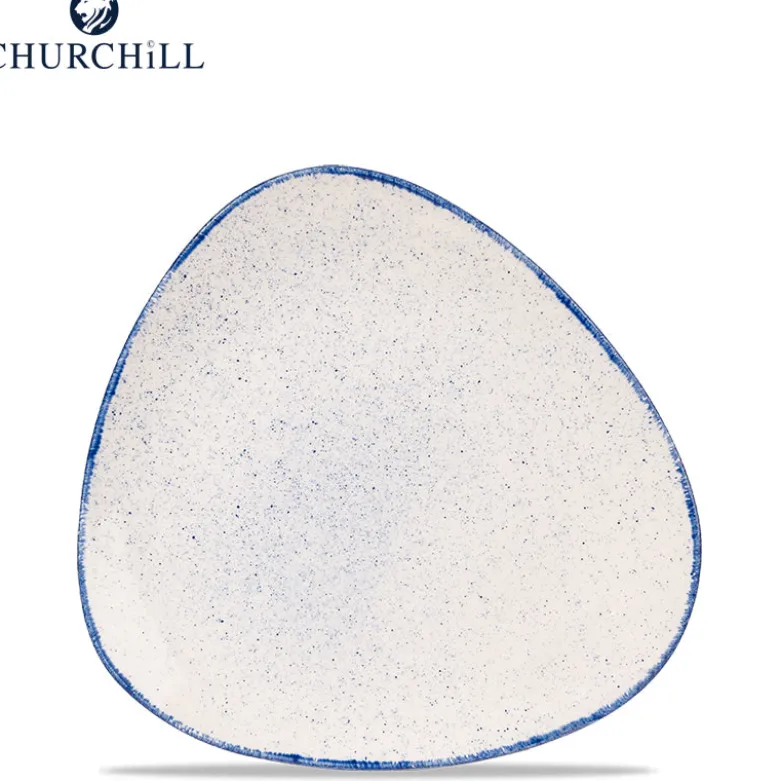 Churchill Stonecast Servizio Piatti Triangolare In Porcellana Vetrificata - Set 12 Pz