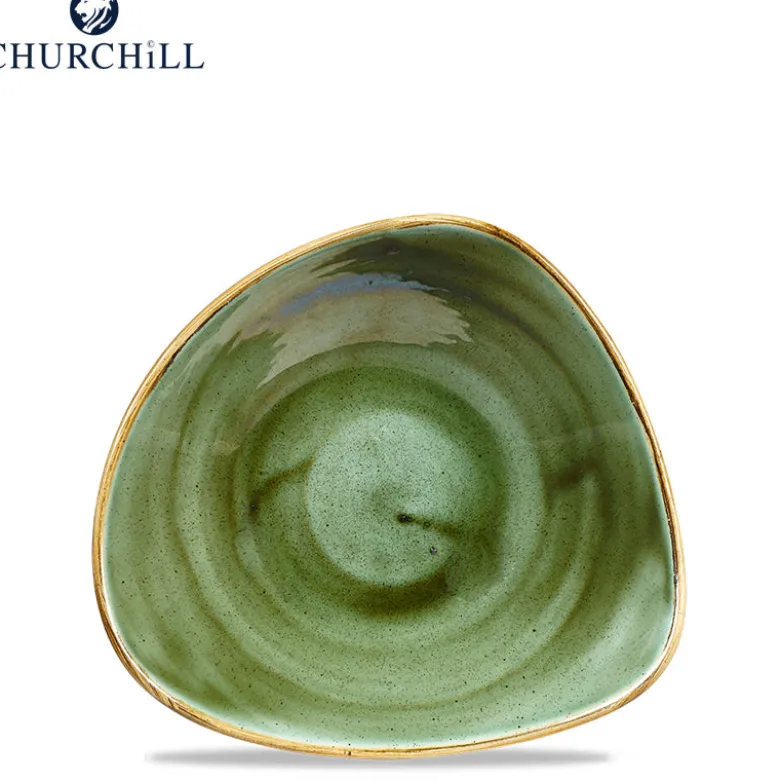 Churchill Stonecast Servizio Piatti Triangolare In Porcellana Vetrificata - Set 12 Pz