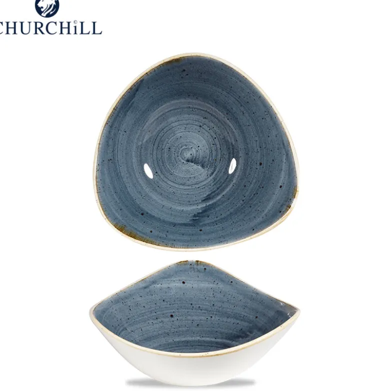Churchill Stonecast Servizio Piatti Triangolare In Porcellana Vetrificata - Set 12 Pz