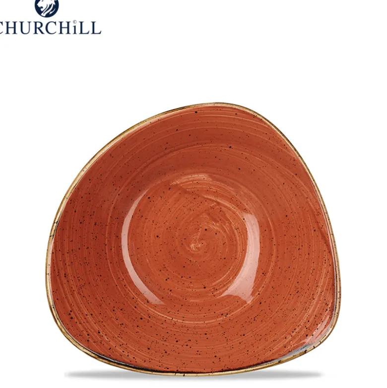 Churchill Stonecast Servizio Piatti Triangolare In Porcellana Vetrificata - Set 12 Pz