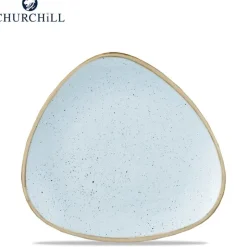 Churchill Stonecast Servizio Piatti Triangolare In Porcellana Vetrificata - Set 12 Pz