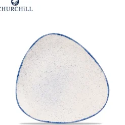 Churchill Stonecast Servizio Piatti Triangolare In Porcellana Vetrificata - Set 12 Pz