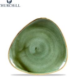 Churchill Stonecast Servizio Piatti Triangolare In Porcellana Vetrificata - Set 12 Pz