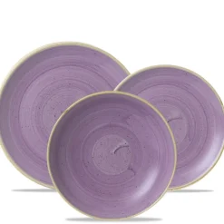 Churchill Stonecast Servizio Piatti In Porcellana Vetrificata - Set 12 Pz