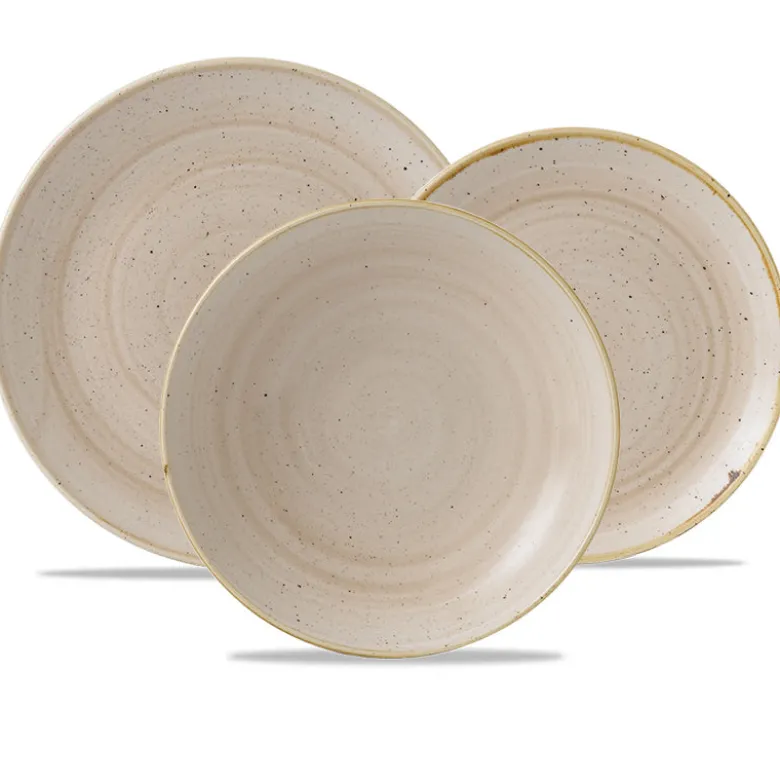 Churchill Stonecast Servizio Piatti In Porcellana Vetrificata - Set 12 Pz