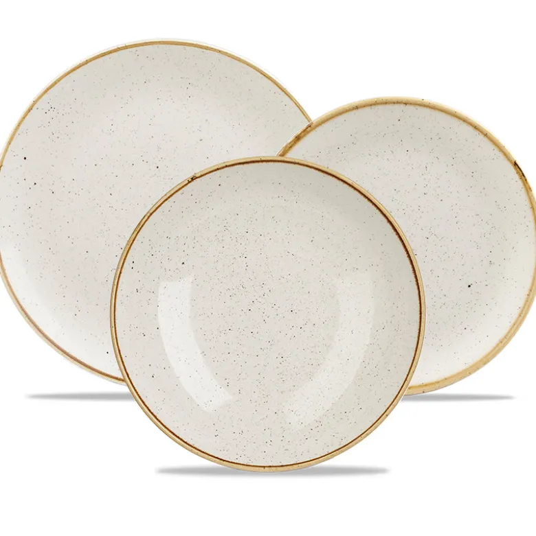 Churchill Stonecast Servizio Piatti In Porcellana Vetrificata - Set 12 Pz