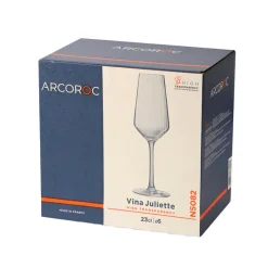 23 cl - Arcoroc Juliette Calice Flute in Vetro - Set 6 Pezzi