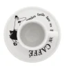 8 cl - Bialetti Carosello Tazzina Espresso Con Piattino In Porcellana Set 4 Pz