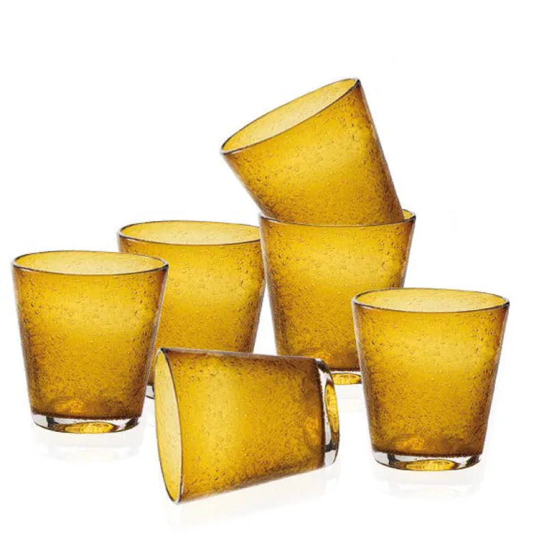 30 cl - Bollicine Bicchiere Acqua in Vetro - Set 6 Pezzi