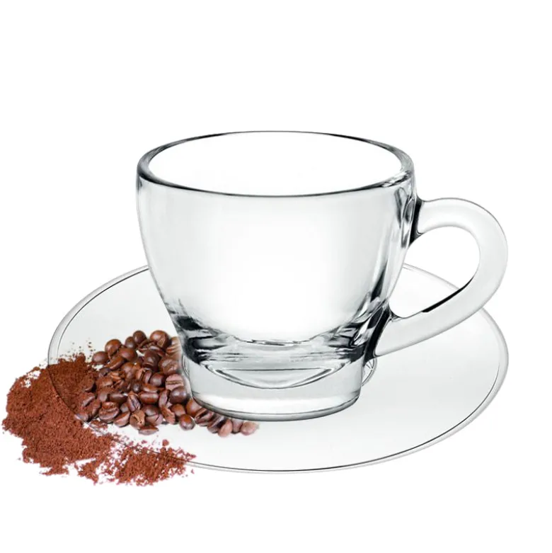 8 cl - Borgonovo Ischia Tazzina Caffé in Vetro - Set 6 Pezzi