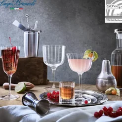 25 cl - Bormioli Luigi Bach Calice Cocktail in Vetro - Set 4 Pezzi