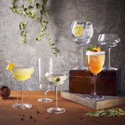 25 cl - Bormioli Luigi Backdoor 20s Calice Cocktail in Vetro - Set 6 Pezzi