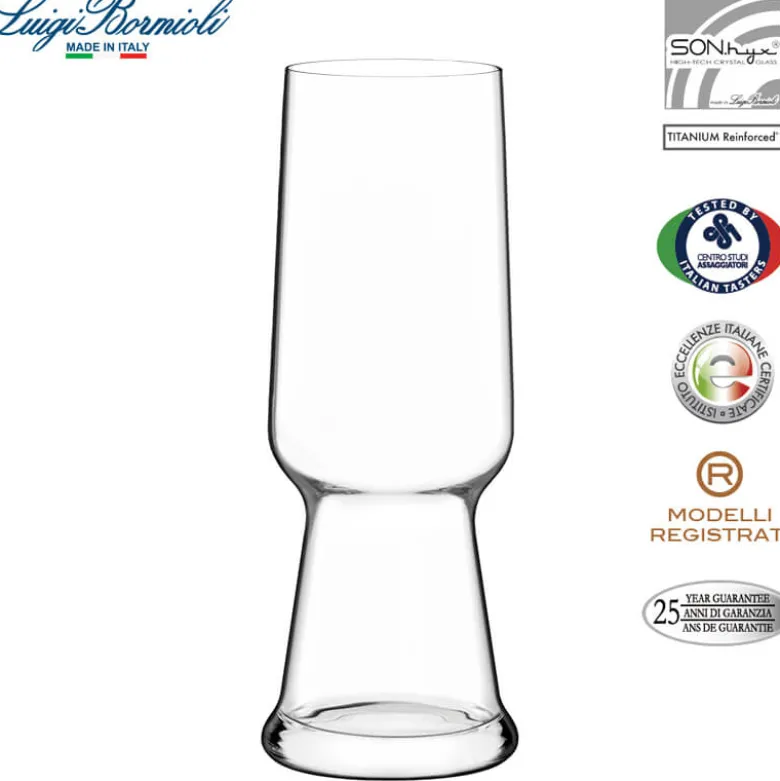 54 cl - Bormioli Luigi Birrateque Pilsner Bicchiere Birra in Vetro - Set 6 Pezzi