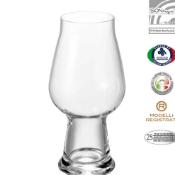 54 cl - Bormioli Luigi Birrateque Calice Birra in Vetro - Set 2 Pezzi