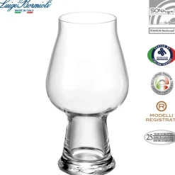 60 cl - Bormioli Luigi Birrateque Stout Bicchiere Birra in Vetro - Set 6 Pezzi