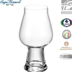 60 cl - Bormioli Luigi Birrateque Bicchiere Birra in Vetro - Set 2 Pezzi
