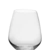 67 cl - Bormioli Luigi Crescendo Stemless Bicchiere Vino Rosso in Vetro - Set 4 Pezzi
