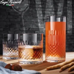 38 cl - Bormioli Luigi Diamante Bicchiere Whisky in Vetro - Set 6 Pezzi