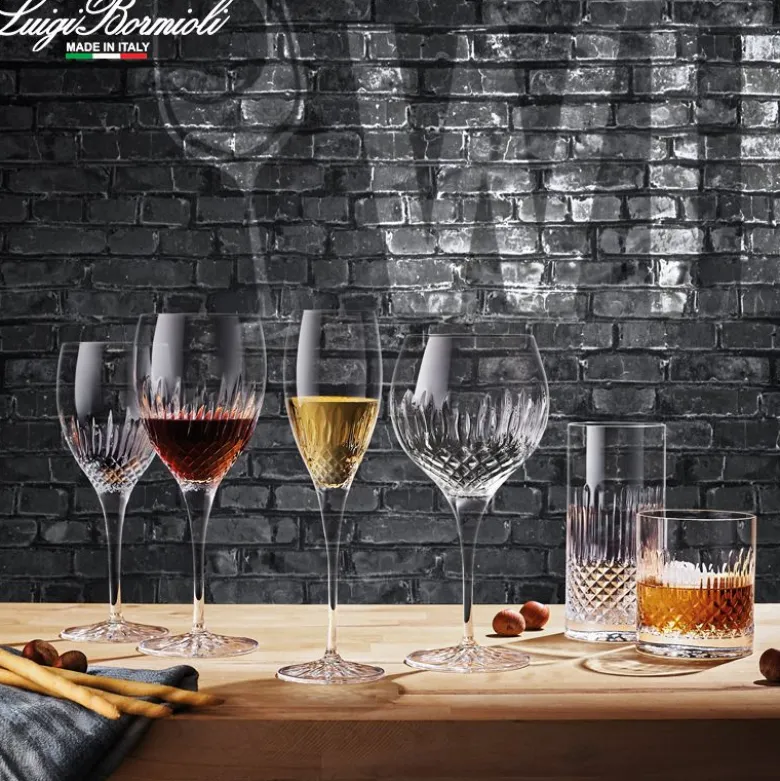65 cl - Bormioli Luigi Diamante Calice Gin Tonic in Vetro - Set 4 Pezzi