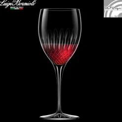 52 cl - Bormioli Luigi Diamante Calice Vino Rosso in Vetro - Set 4 Pezzi