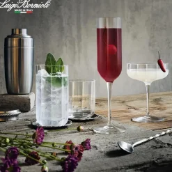 45 cl - Bormioli Luigi Jazz Bicchiere Bibita in Vetro - Set 4 Pezzi
