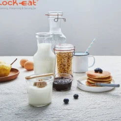 50 cl - Bormioli Luigi Lock Eat Caraffa in Vetro - Set 6 Pezzi