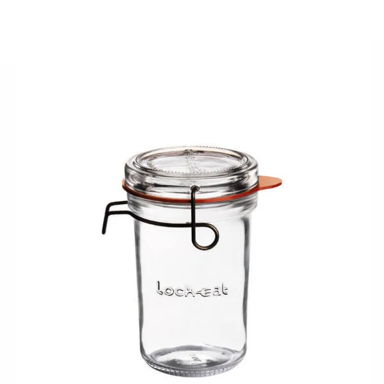 35 cl - Bormioli Luigi Lock Eat Vasetto Ermetico in Vetro - Set 6 Pezzi
