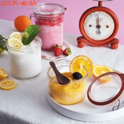 75 cl - Bormioli Luigi Lock Eat Vasetto Ermetico in Vetro - Set 12 Pezzi