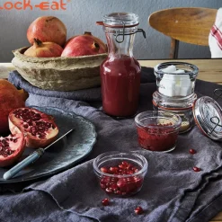 8 cl - Bormioli Luigi Lock Eat Vasetto Ermetico in Vetro - Set 24 Pezzi